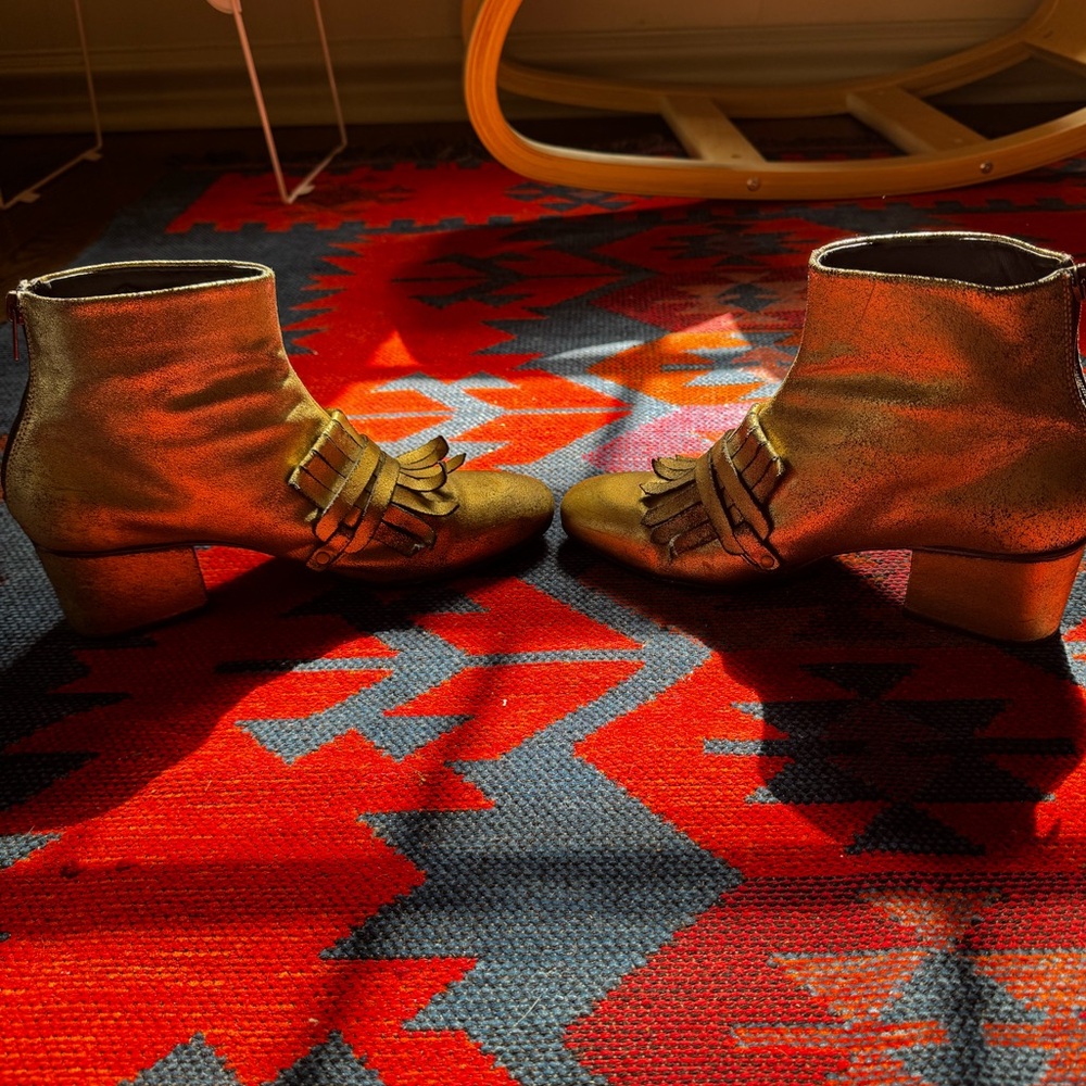 Rachel Comey Gold Bevi Boots - Picture 4 of 6